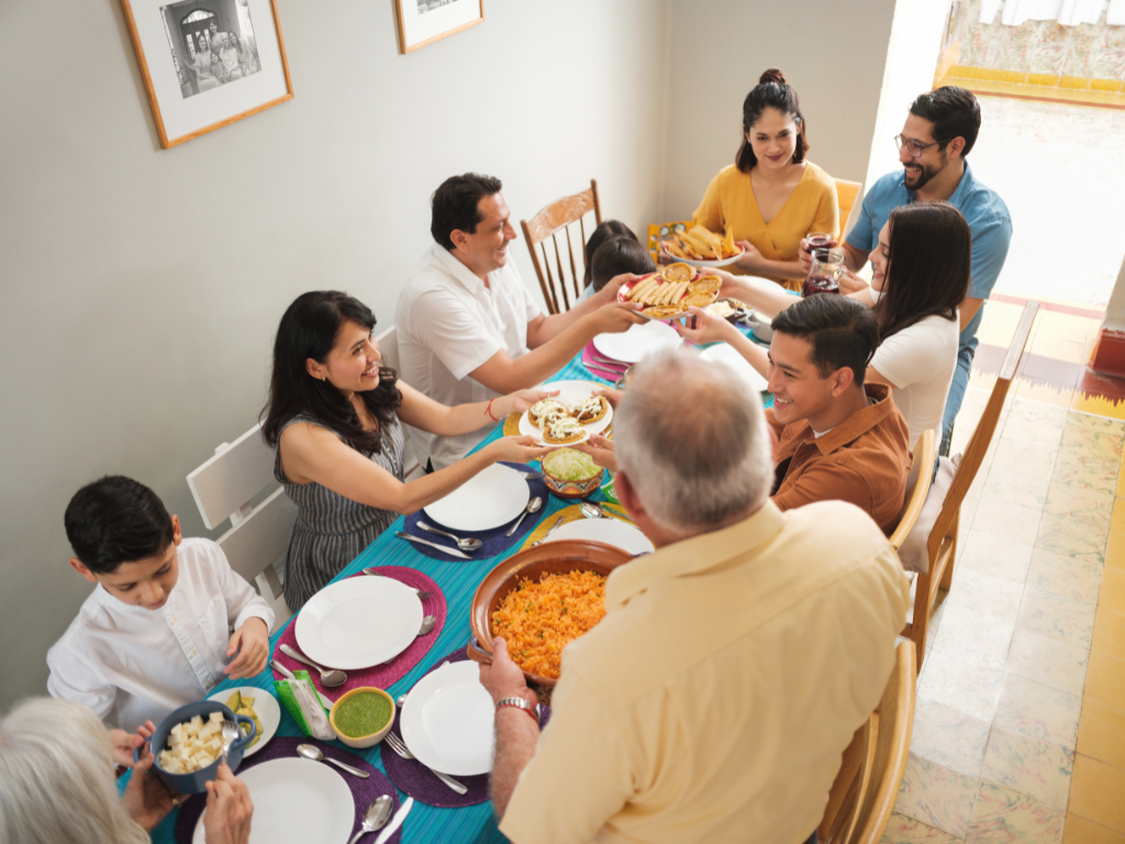 Family meal time