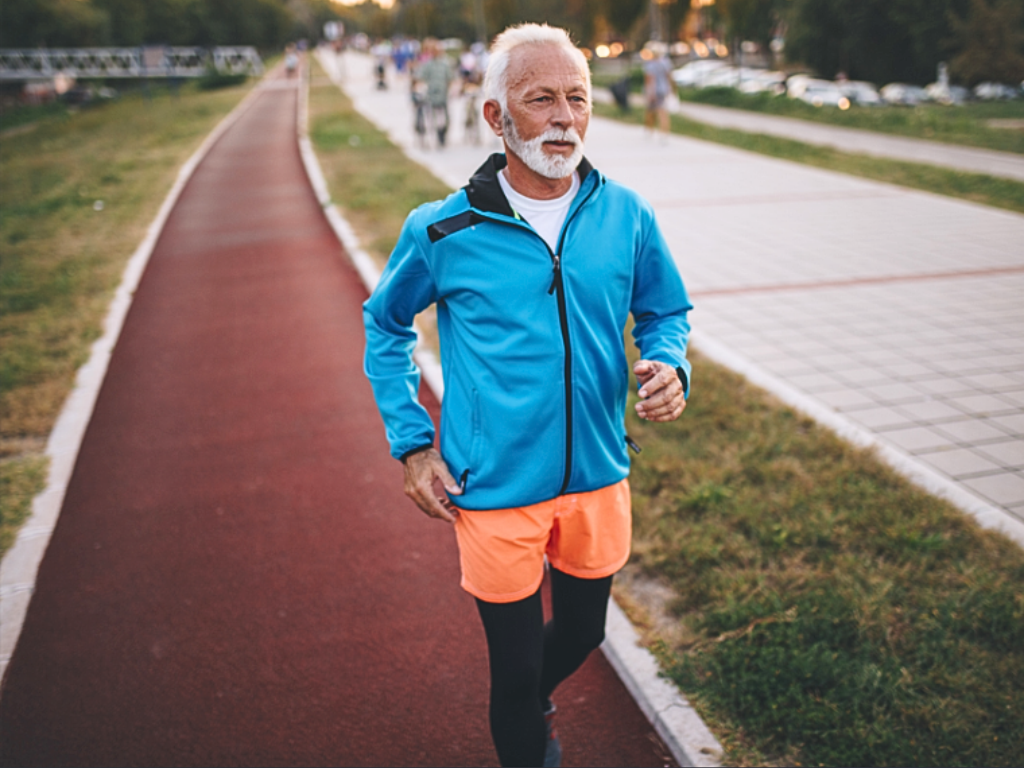 senior man exercising